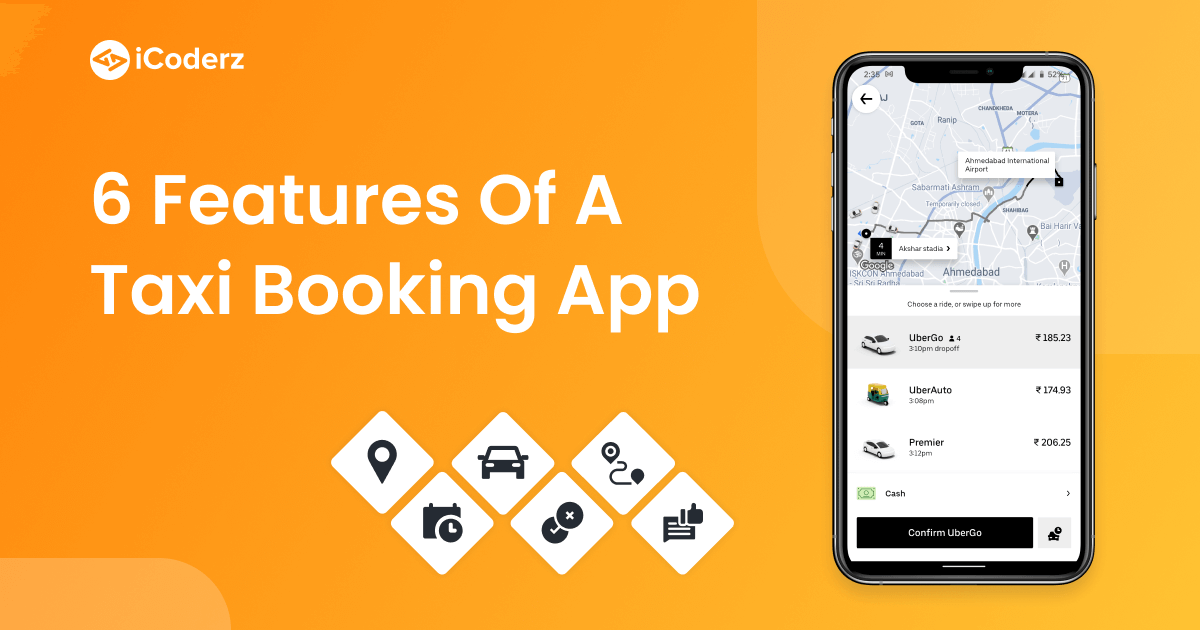 6 Essential Features of a Taxi Booking App like Uber