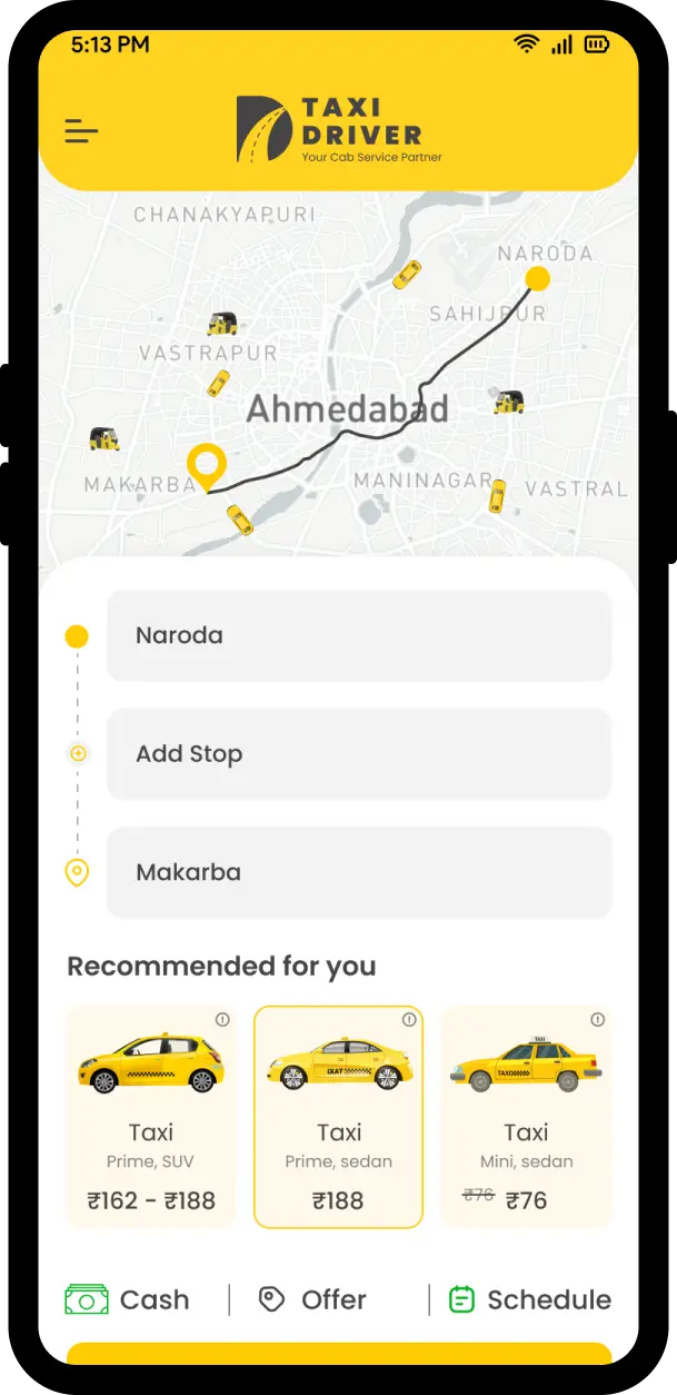 Passenger App Screen 2