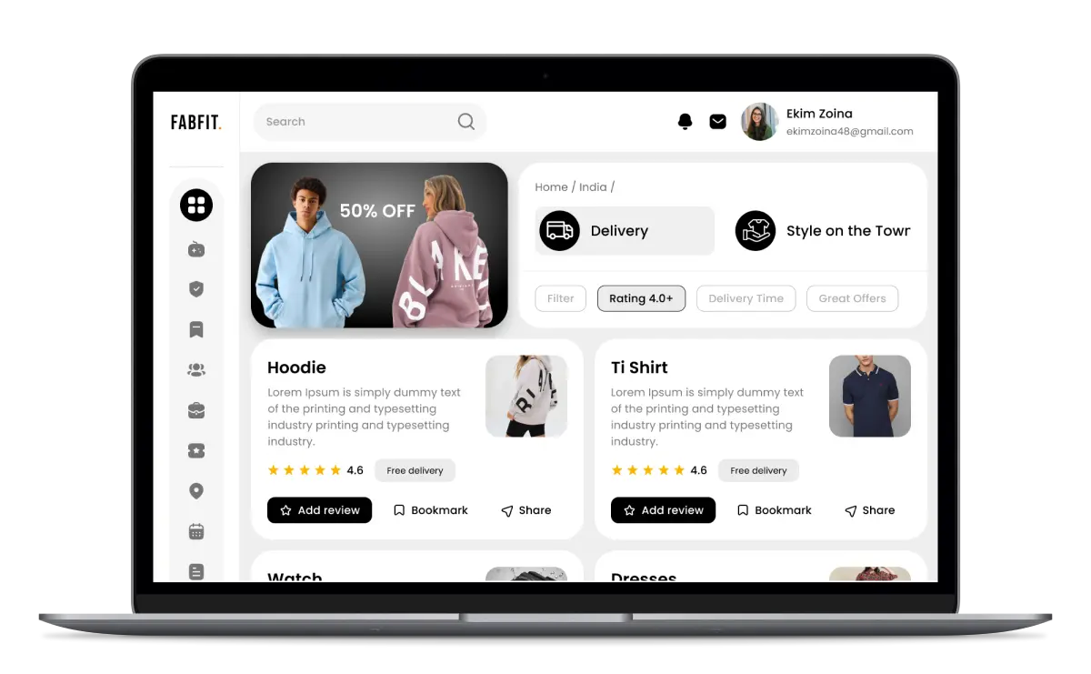 Admin Panel Features