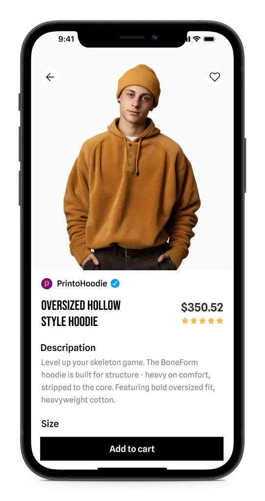 Mobile App Features App Screen