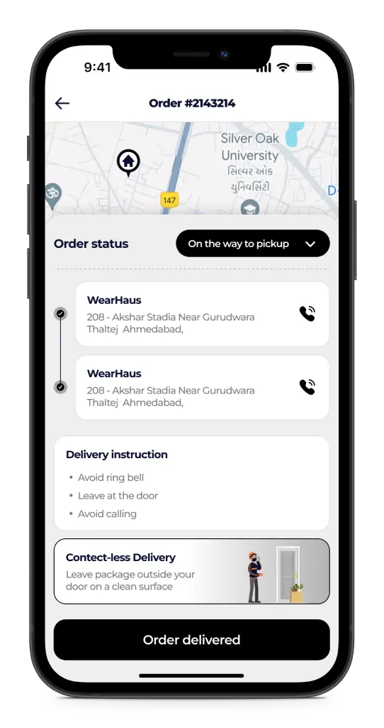 Vendor App Features App Screen