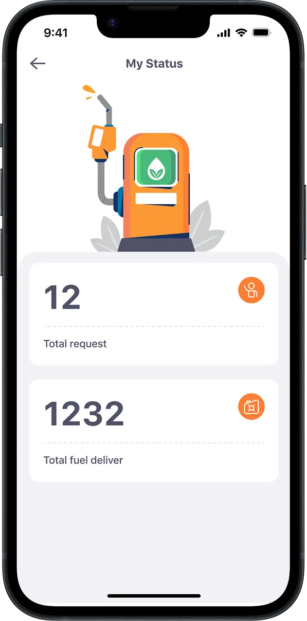 Fuel Delivery Driver App - Order List