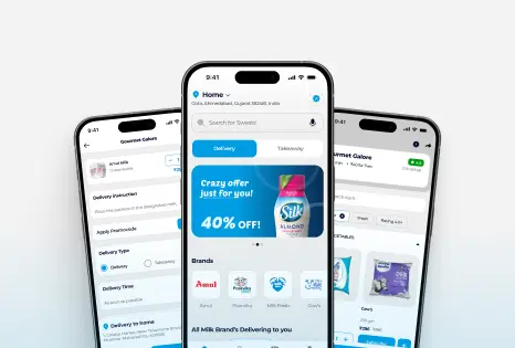 Milk delivery app development