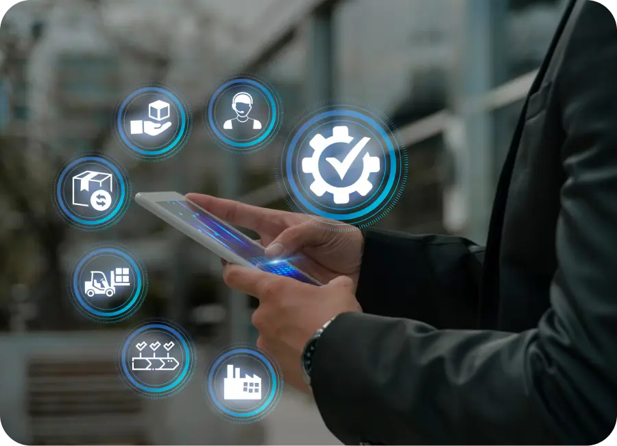 Inventory and supply chain management software interface