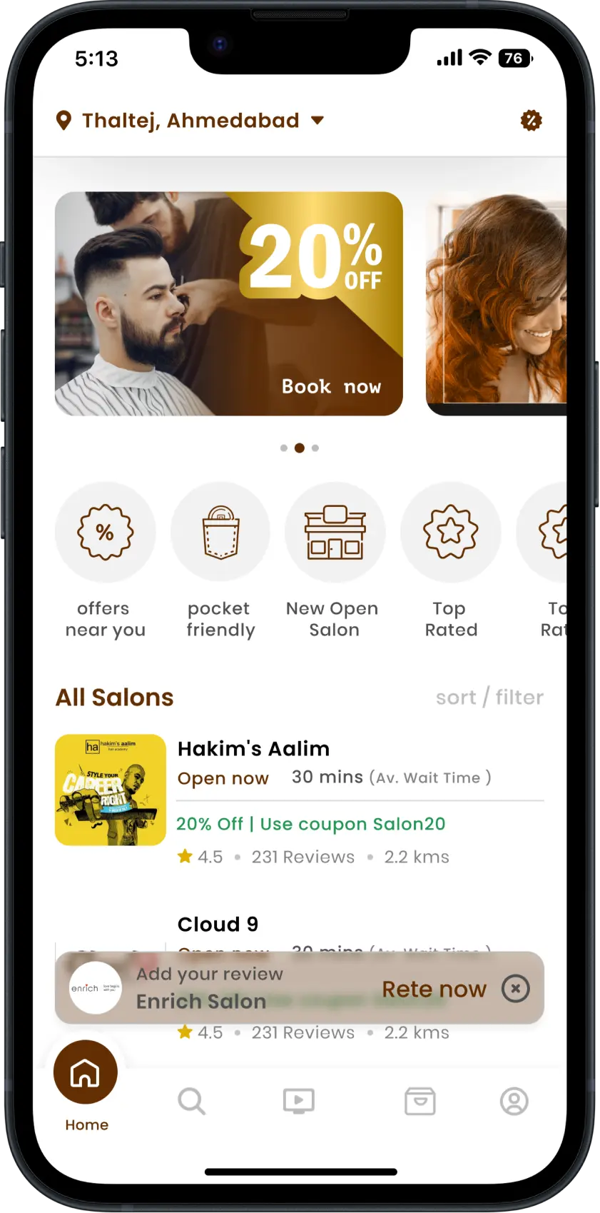 User App Features App Screen
