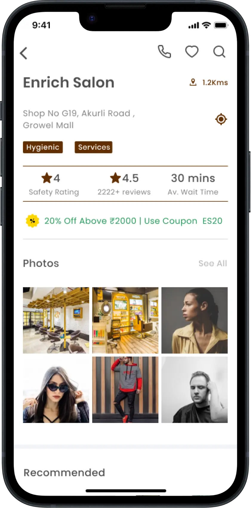 User App Features App Screen