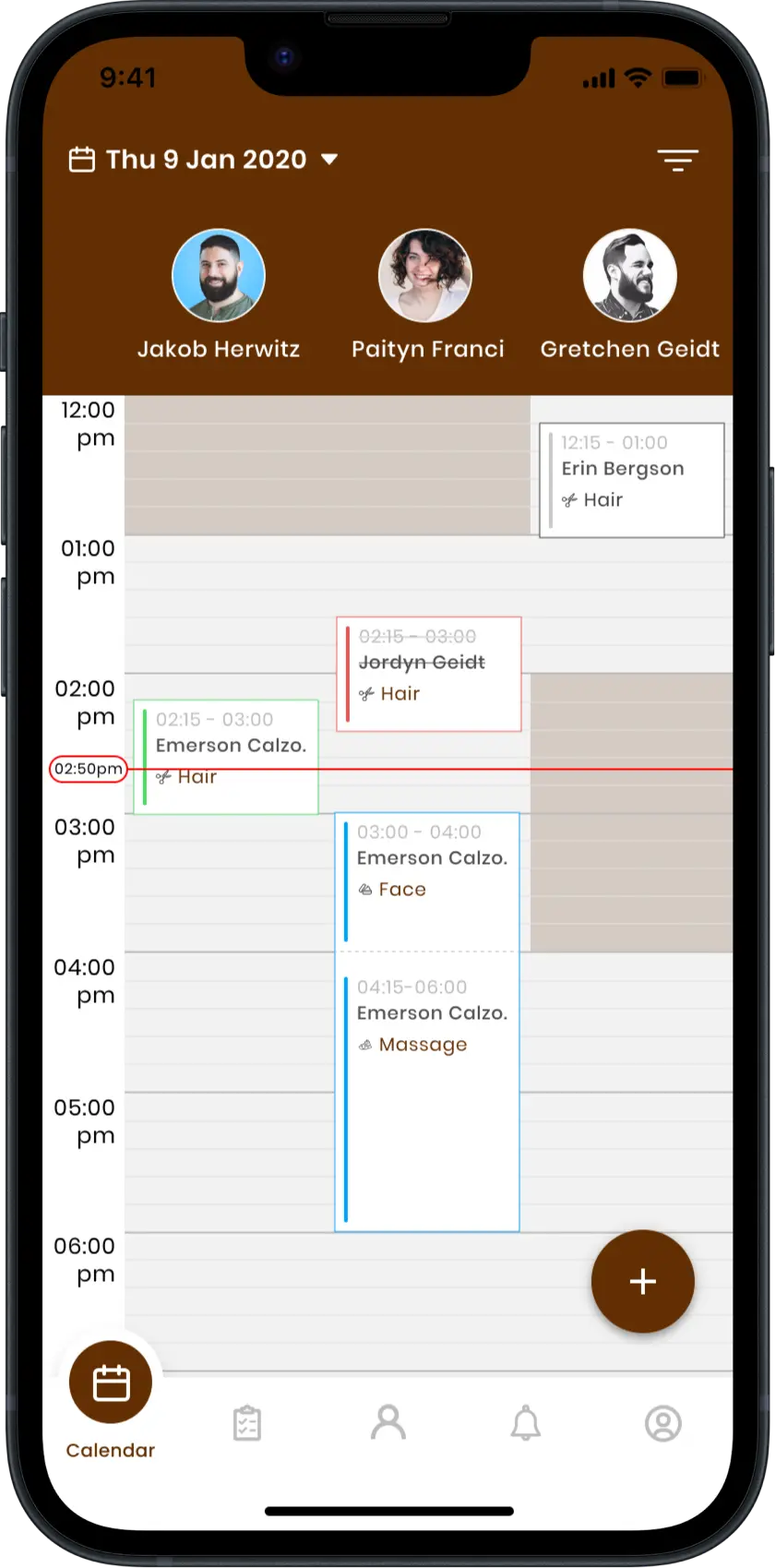 Service Provider App Features App Screen